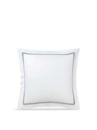 Yves Delorme Duo Marine Oxford Pillowcase in Navy - Marine, Cotton, Size Square - thumbnail 1