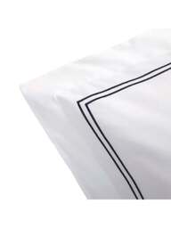 Yves Delorme Duo Marine Oxford Pillowcase in Navy - Marine, Cotton, Size Square - thumbnail 3