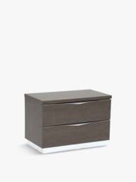 Barker and Stonehouse Lutyen Large Bedside Table, And Taupe in Grey - thumbnail 1