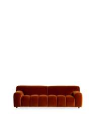 Barker and Stonehouse Lavinia Velvet 3 Seater Sofa in Orange - thumbnail 1