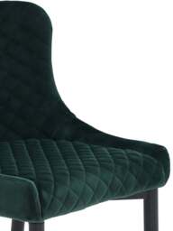 Barker and Stonehouse Rivington Fabric Counter Stool in Dark Green Velvet - thumbnail 4