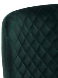 Barker and Stonehouse Rivington Fabric Counter Stool in Dark Green Velvet - thumbnail 3