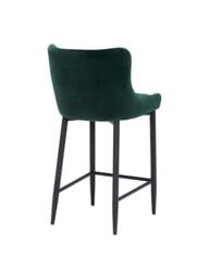 Barker and Stonehouse Rivington Fabric Counter Stool in Dark Green Velvet - thumbnail 5