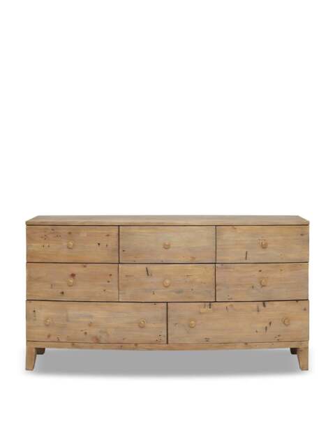 Barker and Stonehouse Lewes Reclaimed Wood 8 Drawer Dresser in Brown - image 1