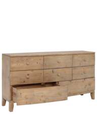 Barker and Stonehouse Lewes Reclaimed Wood 8 Drawer Dresser in Brown - thumbnail 4