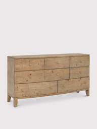 Barker and Stonehouse Lewes Reclaimed Wood 8 Drawer Dresser in Brown - thumbnail 2