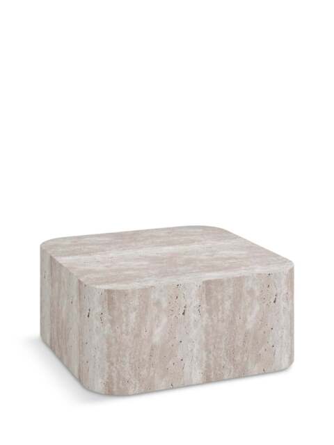 Barker and Stonehouse Cesar Square Marble Coffee Table in White, Wood/Metal - image 1