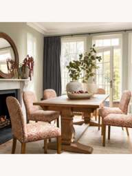 Barker and Stonehouse Gable Patterned Fabric Dining Chair in Red - thumbnail 2