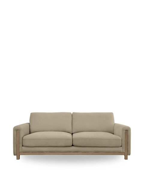 Barker and Stonehouse Reynard Fabric Three Seater Sofa in Neutral - image 1