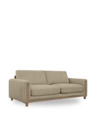 Barker and Stonehouse Reynard Fabric Three Seater Sofa in Neutral - thumbnail 2