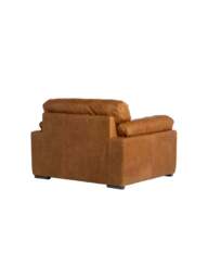 Barker and Stonehouse Ledbury Snuggle Chair in Brown, Leather - thumbnail 3