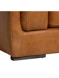 Barker and Stonehouse Ledbury Snuggle Chair in Brown, Leather - thumbnail 4
