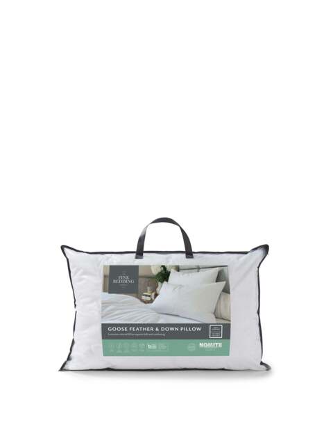 The Fine Bedding Company Goose Feather And Down Pillow in White - image 1