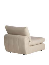Barker and Stonehouse Damaris Fabric Modular Armless 1 Seat Chair in Neutral - thumbnail 5