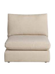 Barker and Stonehouse Damaris Fabric Modular Armless 1 Seat Chair in Neutral - thumbnail 2
