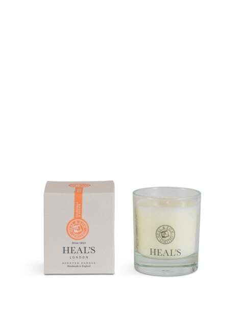 Heal's Grapefruit And Vetivert Scented Candle in Cream, Glass