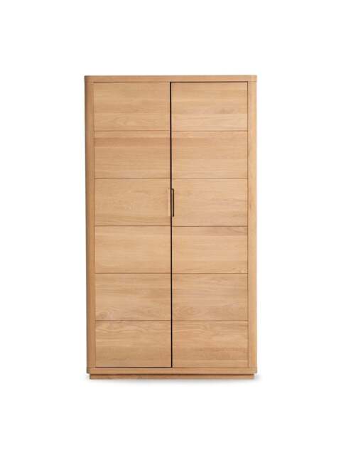 Barker and Stonehouse Olav Wooden 2 Door Wardrobe in Neutral - image 1