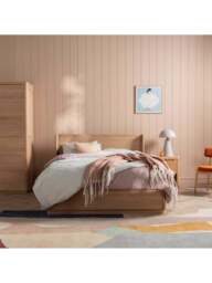 Barker and Stonehouse Olav Wooden 2 Door Wardrobe in Neutral - thumbnail 2
