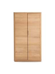 Barker and Stonehouse Olav Wooden 2 Door Wardrobe in Neutral - thumbnail 1