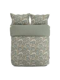 Sanderson Options Tilia Percale Duvet Cover Set in Soft Teal, Cotton, Size Single - thumbnail 2