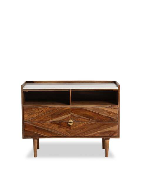 Barker and Stonehouse Vida Marble And Wood Chest Of Drawers in Neutral - image 1