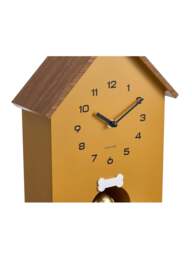 Present Time Dog House Wall Clock Yellow in Ochre Yellow - thumbnail 2