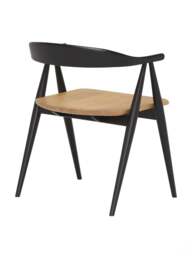 Barker and Stonehouse Ercol Monza Wood Open Back Dining Chair in Black - thumbnail 5