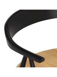 Barker and Stonehouse Ercol Monza Wood Open Back Dining Chair in Black - thumbnail 3