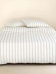 BOSS Home Bray Duvet Cover in White, Cotton, Size Single