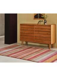 Heal's Stripes Rug Grey, Wool - thumbnail 2