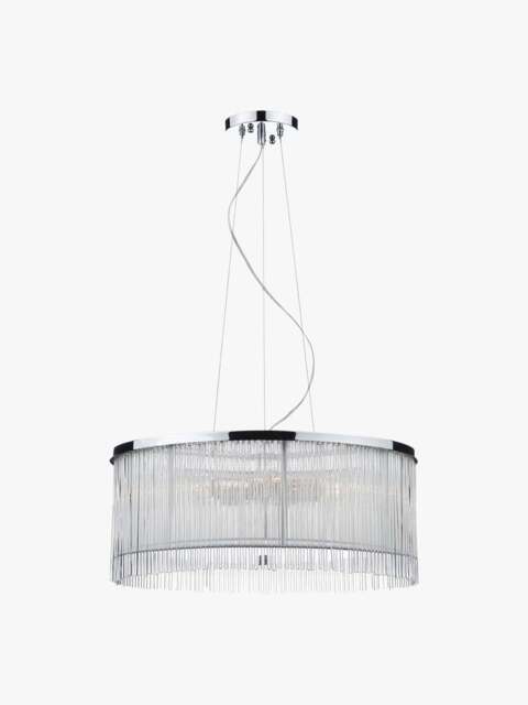 Dar Lighting Japan 3 Light Pendant in Glass, Size 50cm - image 1