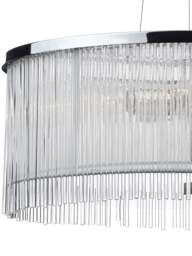 Dar Lighting Japan 3 Light Pendant in Glass, Size 50cm - thumbnail 2