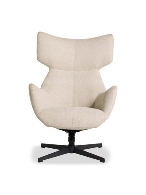 Barker and Stonehouse Pendock Fabric Swivel Armchair in Neutral - image 1