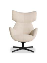 Barker and Stonehouse Pendock Fabric Swivel Armchair in Neutral