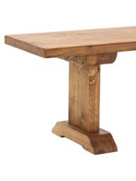 Barker and Stonehouse Covington Reclaimed Wood Dining Bench in Brown, Size 160cm - thumbnail 4