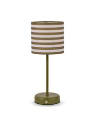 Heal's Raie Led Portable Table Lamp in Green
