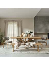 Barker and Stonehouse Folkstone Dining Table in Neutral - thumbnail 2
