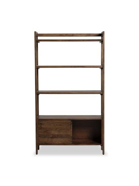 Barker and Stonehouse Cresta Acacia Wood 4 Shelf Bookcase in Brown - image 1
