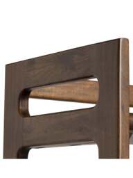 Barker and Stonehouse Cresta Acacia Wood 4 Shelf Bookcase in Brown - thumbnail 3