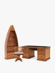 Barker and Stonehouse Villiers Reclaimed Wood Office Set in Reclaimed Pine