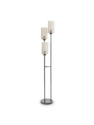 Libra Interiors Trivia 3 Light Floor Glass Lamp in black - thumbnail 1