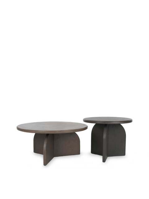 Barker and Stonehouse Capella Faux Stone Coffee Table (Set Of 2) in Brown