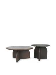 Barker and Stonehouse Capella Faux Stone Coffee Table (Set Of 2) in Brown