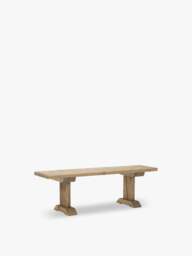 Barker and Stonehouse Newsham Reclaimed Wood Bench in Grey