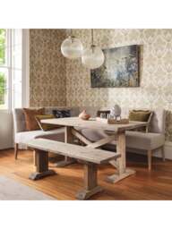 Barker and Stonehouse Newsham Reclaimed Wood Bench, Waxed Finish in Grey - thumbnail 2