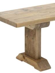 Barker and Stonehouse Newsham Reclaimed Wood Bench, Waxed Finish in Grey - thumbnail 5