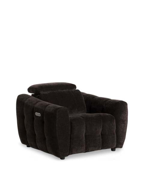 Barker and Stonehouse Montgomery Fabric Recliner Armchair in Brown - image 1
