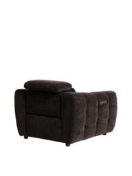 Barker and Stonehouse Montgomery Fabric Recliner Armchair in Brown - thumbnail 3