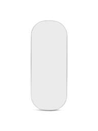 Heal's Fine Edge Mirror Oval in Silver