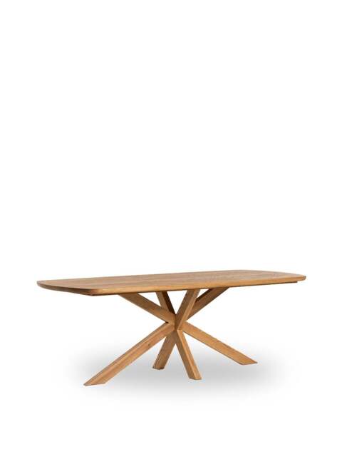 Barker and Stonehouse Bergen Solid Ash Wood Dining Table Seats 4 in Neutral, Size 220cm - image 1
